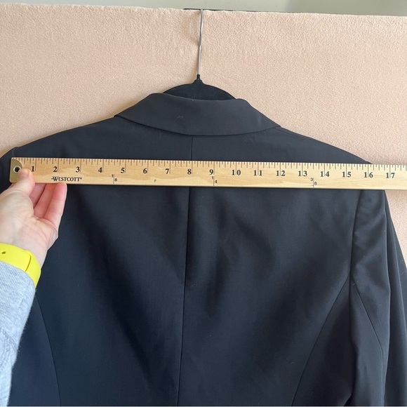 JCrew Campbell Blazer in Italian Stretch Wool Career Office Black size 12 - Picture 10 of 16